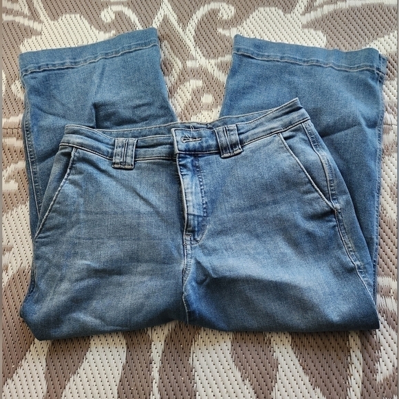 Chaps Denim - Womens chaps wide leg capri